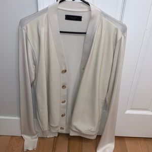 Amiri cream colored cardigan